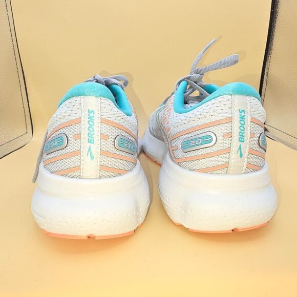 Brooks Glycerin 20 Womens Size: 8.5 B Oyster Latigo Bay Coral Neutral Running - Picture 6 of 9